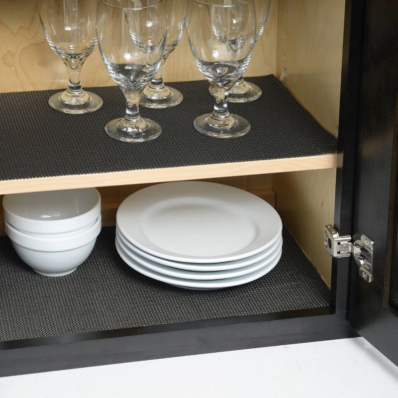 Con-Tact Brand Grip Excel Grip Non-Adhesive Shelf Liner - Black (12''x 14')