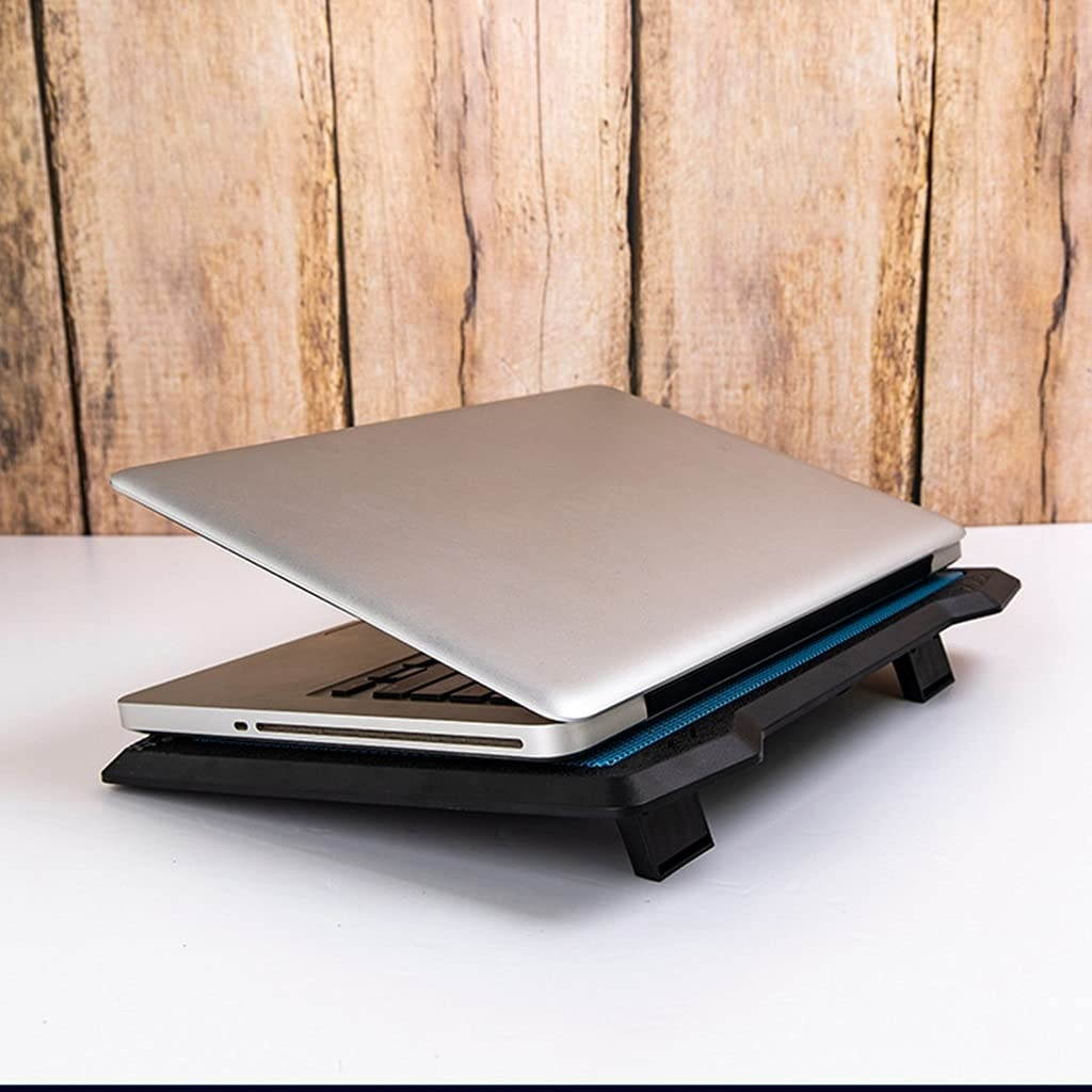 Midddslili Suitable for Radiator for laptops Below 15.6-inch. Laptop Cooling pad-2 Ultra-Quiet Fans-USB Power Supply, with 2 Ports-Adjustable Angle Bracket (Random delivery Color)
