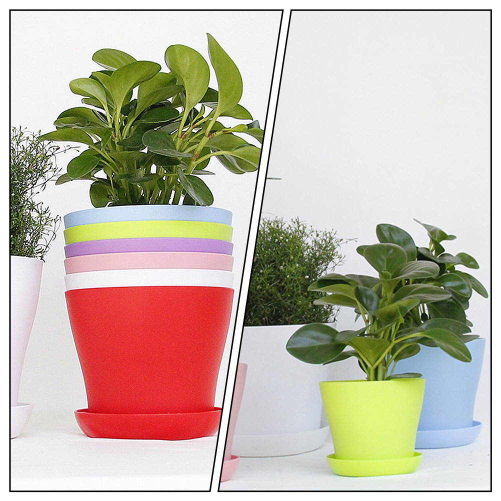 25pcs Garden Bonsai Base Holder Round Gardening Pot Tray Plant Pot Water Tray