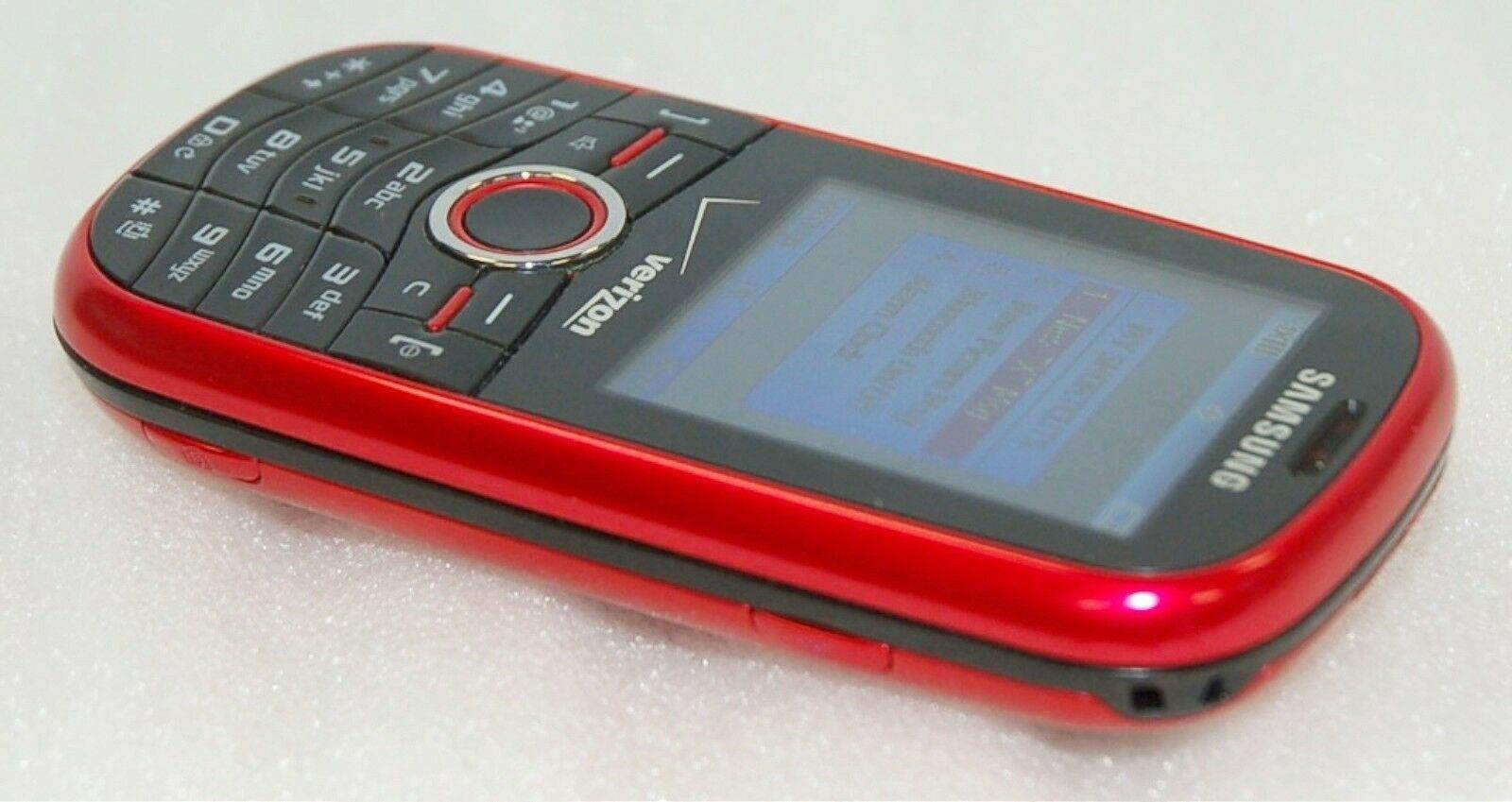 Samsung Intensity Verizon RED Slider Cell Phone SCH-U450 MicroSD vCast cam 1xRTT