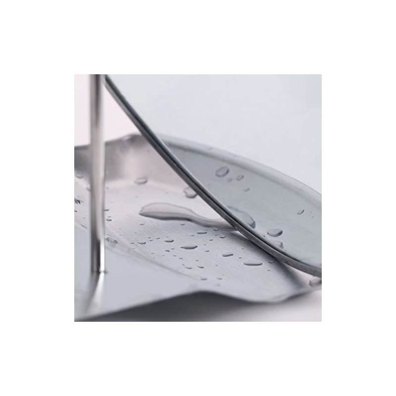 Lid and Spoon Rest, Utensils Lid Holder Spoon Holder Lid Rest Lid Shelf Kitchen Utensils Holders Stainless Steel Pan Pot Cover Lid Rack Stand (Stainless Steel)