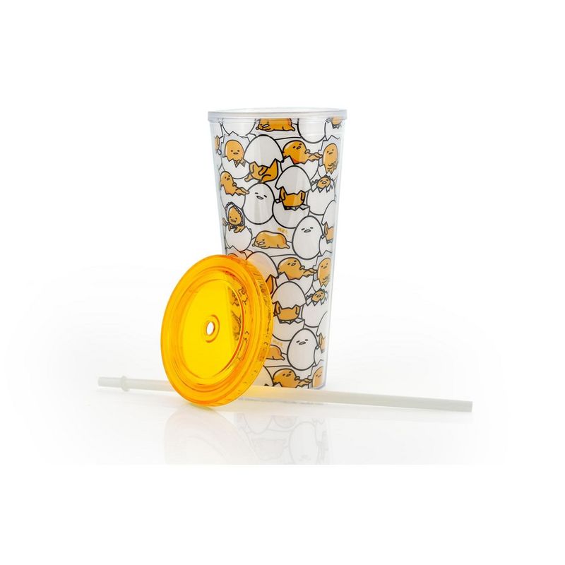 Seven20 Sanrio's Gudetama 20 Oz Insulated Tumbler With Lid & Straw