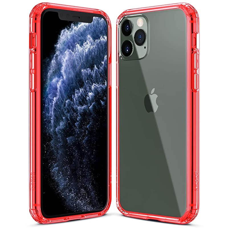 Compatible with iPhone 11 Pro Case Clear AntiScratch Shockproof Cases Cover for iPhone 11 Pro 58 inchRed