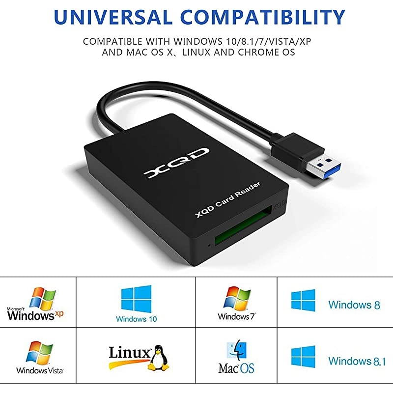 Upgraded Version XQD Card ReaderCompatible with Sony GM Series USB Mark XQD Card Lexar 2933x1400x USB Mark XQD Card Support WindowsMac OS System