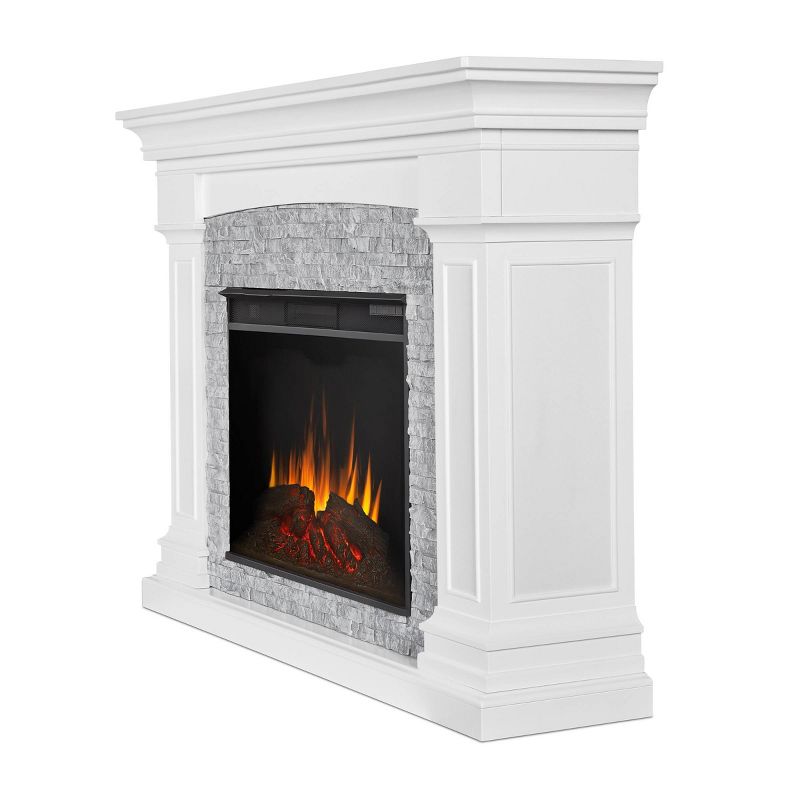 Real Flame Deland Grand Electric Fireplace White