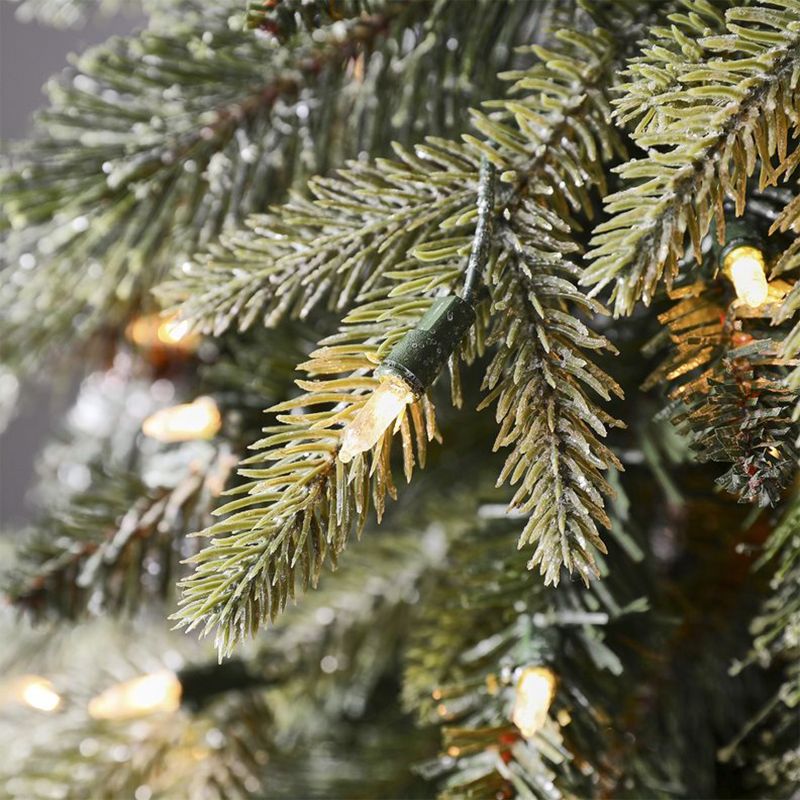 Home Heritage Entryway 5 Foot Prelit Pot Pine Christmas Tree With White Lights and Pinecones