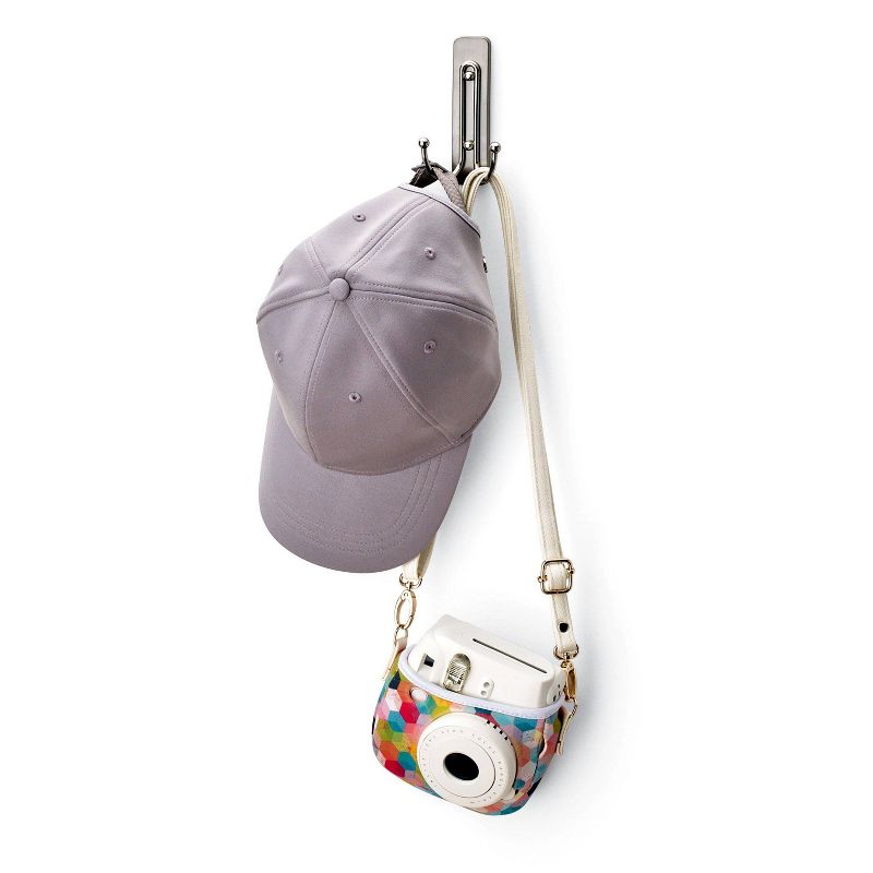 Command Large Sized Double Decorative Hook Nickel