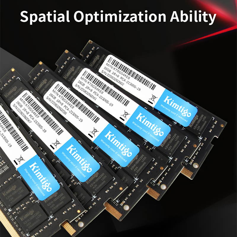 kimtigo DDR4 4GB/8GB/16GB Laptop Ram 2400MHz /2666MHz PC4-21300 Unbuffered SODIMM Notebook Computer Memory