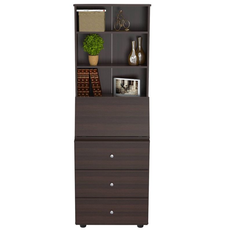 Computer/Credenza Work Center Espresso - Inval