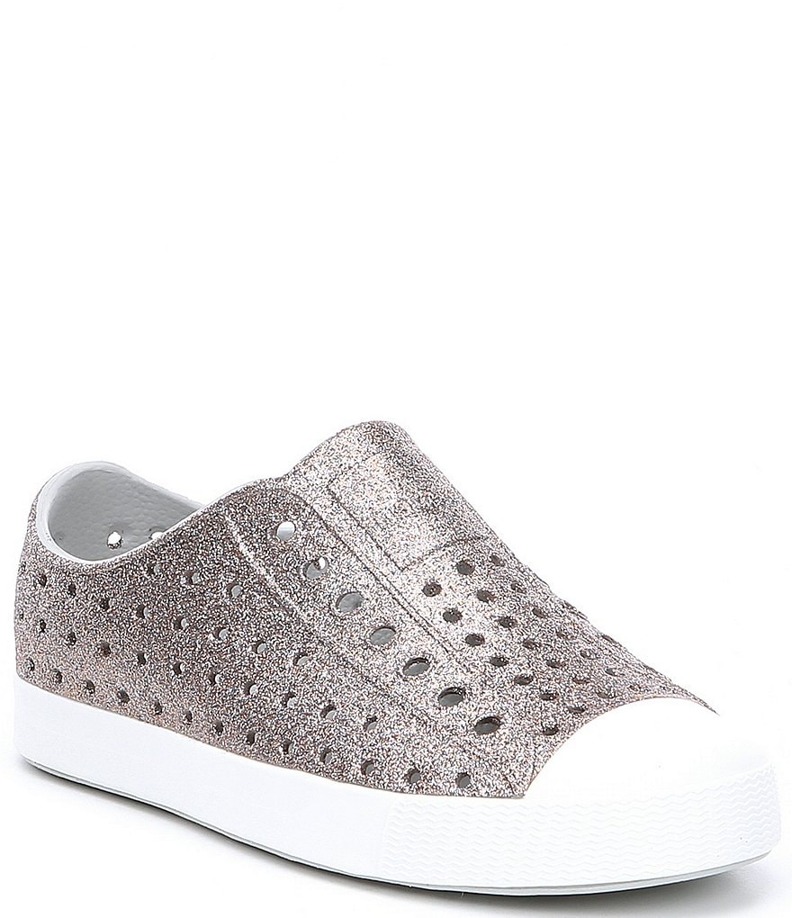 Native Girls' Jefferson Bling Glitter Slip-On Sneakers (Infant)
