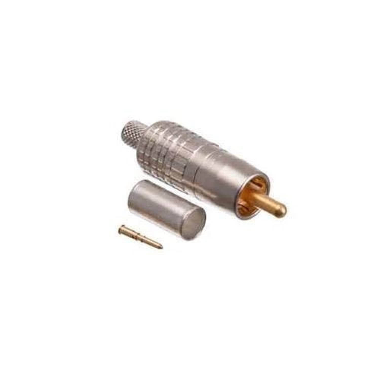 Canare RCAP-C4F 75 Ohms RCA Crimp Pin Connector for L-4CFB, LS-4CFB, V-4CFB, Belden 1505A/8212/8241F/9167/9259/9659 Cables