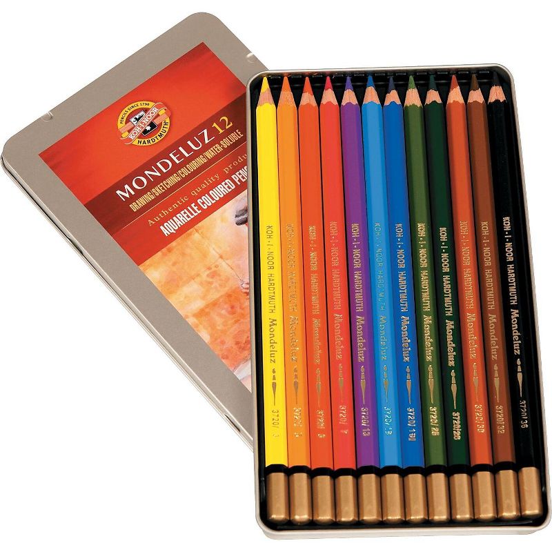 Koh-I-Noor Mondeluz Aquarelle Colored Pencils Assorted FA372212BC