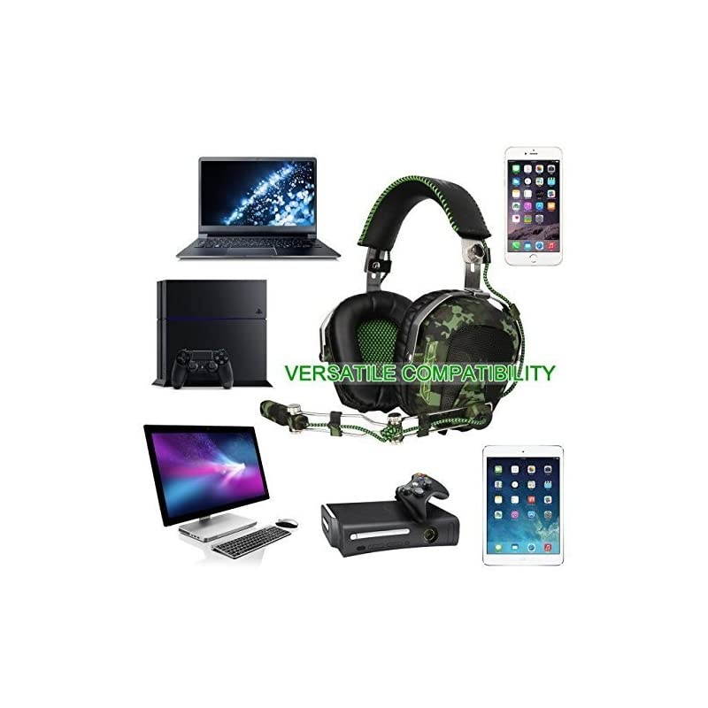 SA926T Xbox One Headset Surround Sound OverEar Headphones Gaming Headsets for Xbox OnePCMac PS4 PhoneLaptop