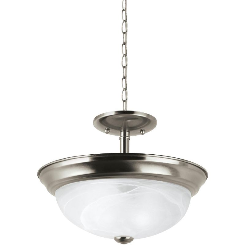 Generation Lighting Windgate 2 light Brushed Nickel Ceiling Fixture 77950-962