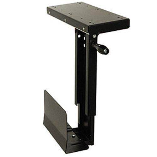 Ziotek Under Desk Sliding Small CPU Holder Computer Mount, CS-11F, Fits Up To 6 Inch x 20 Inch Cases