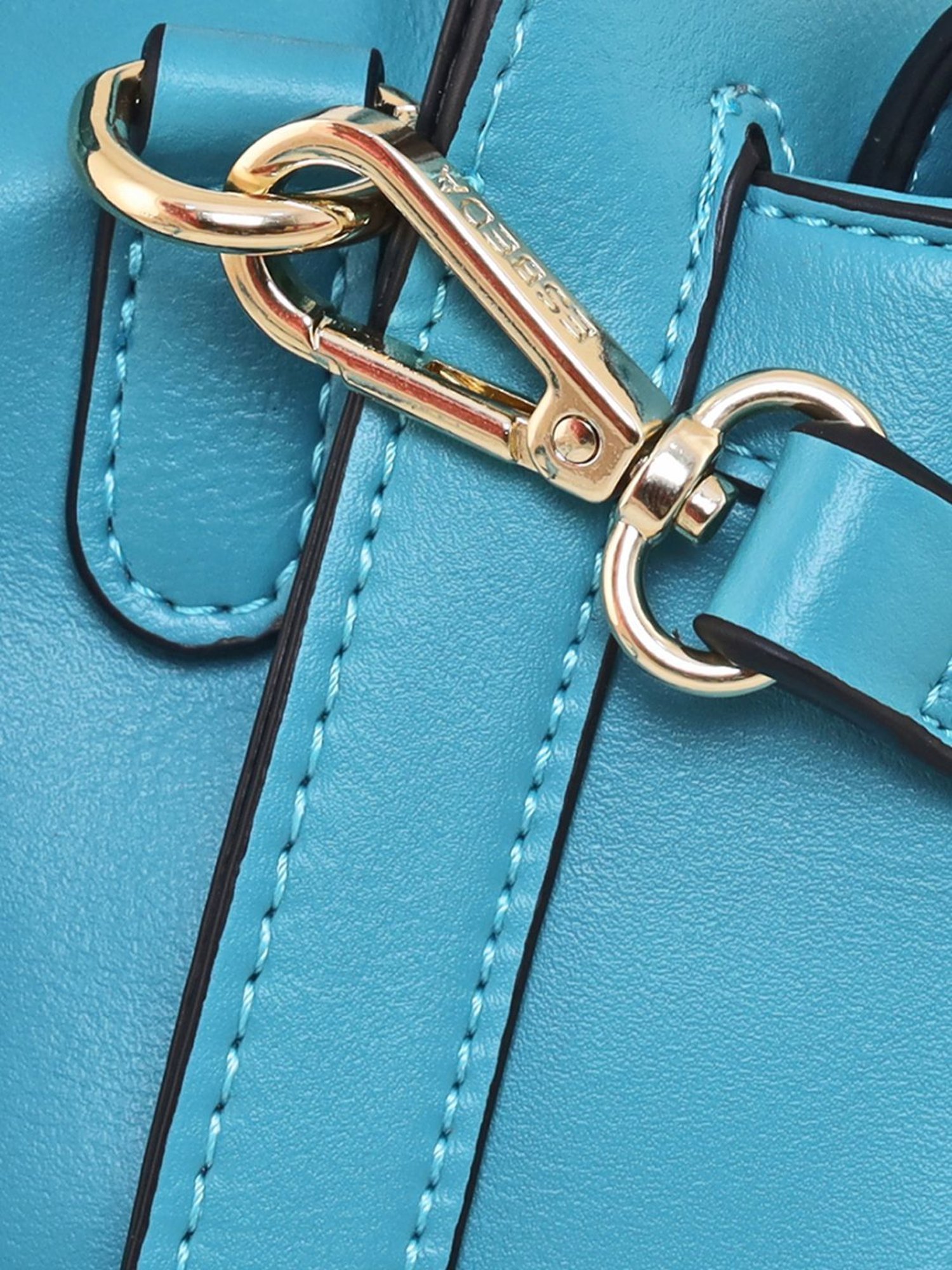 Esbeda Blue PU Solid Handbag