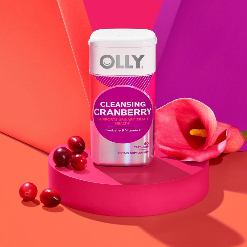 OLLY Cleansing Cranberry Capsule Supplement - 40ct