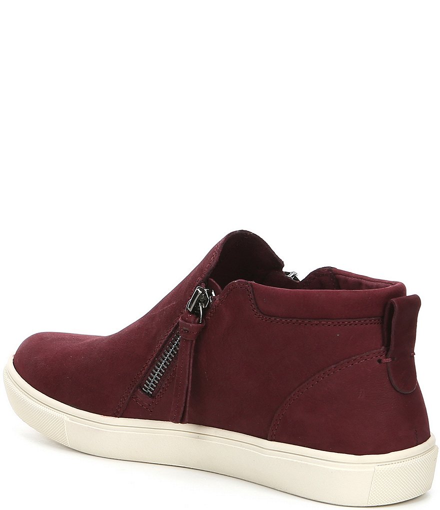 GB Ground-Break Double Zip Leather Sneakers