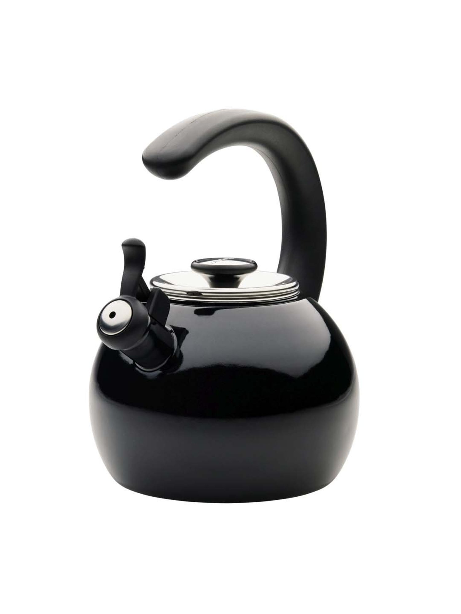 Circulon Enamel Black On Steel Whistling Tea Kettle (1.9 Liters)