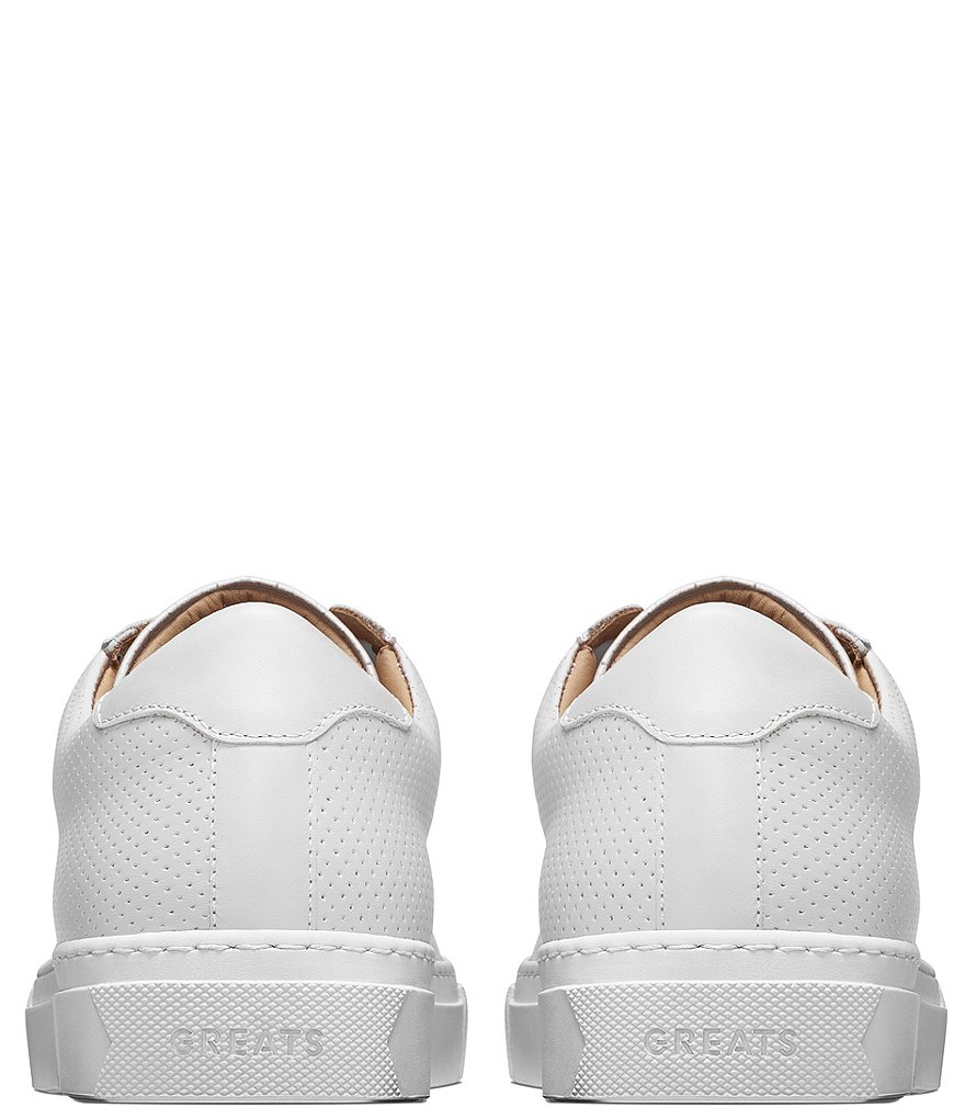 GREATS Women's Royale Leather Perforated Lace-Up Sneakers