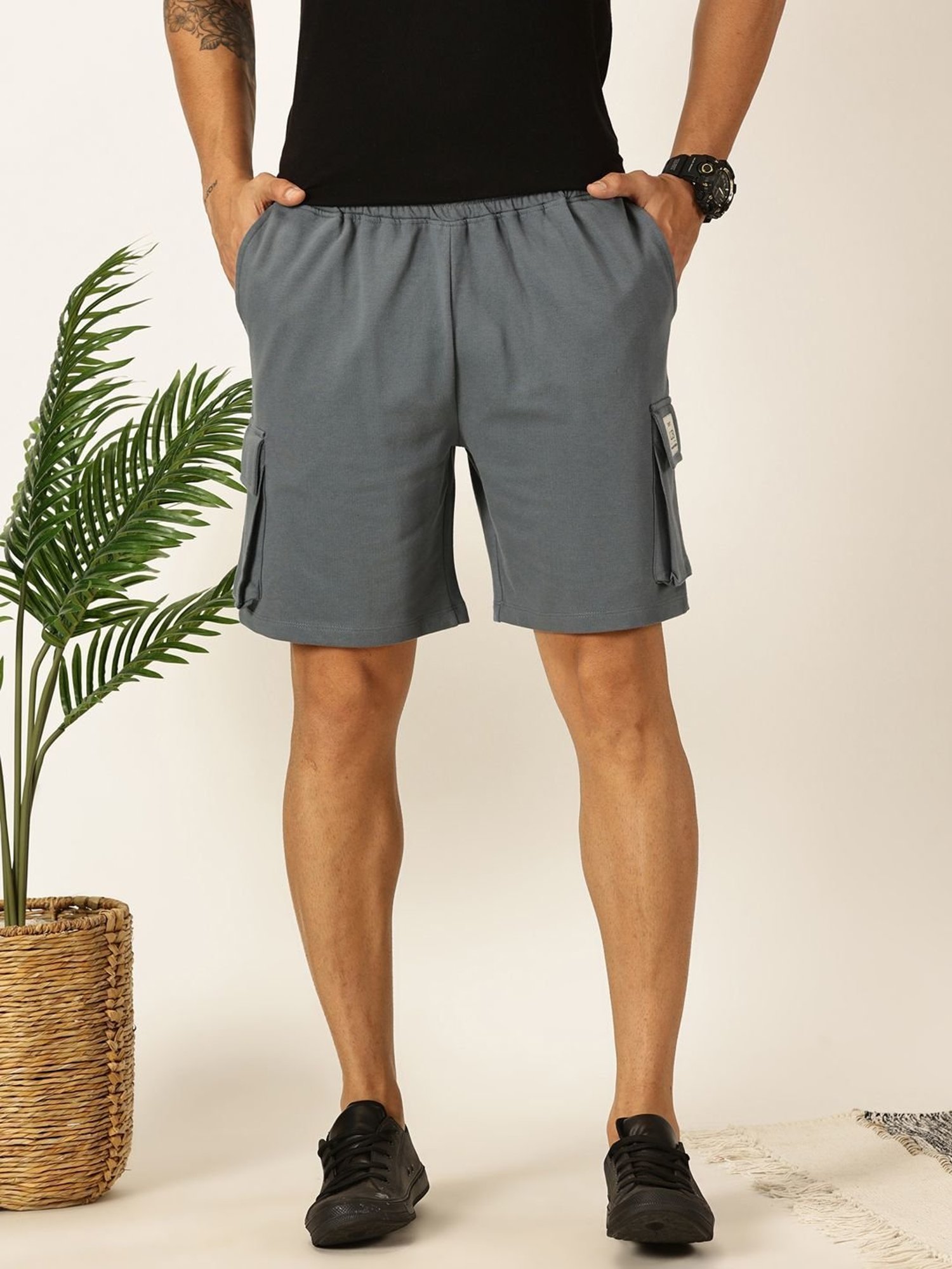 Thomas Scott Stormy Weather Regular Fit Cargo Shorts