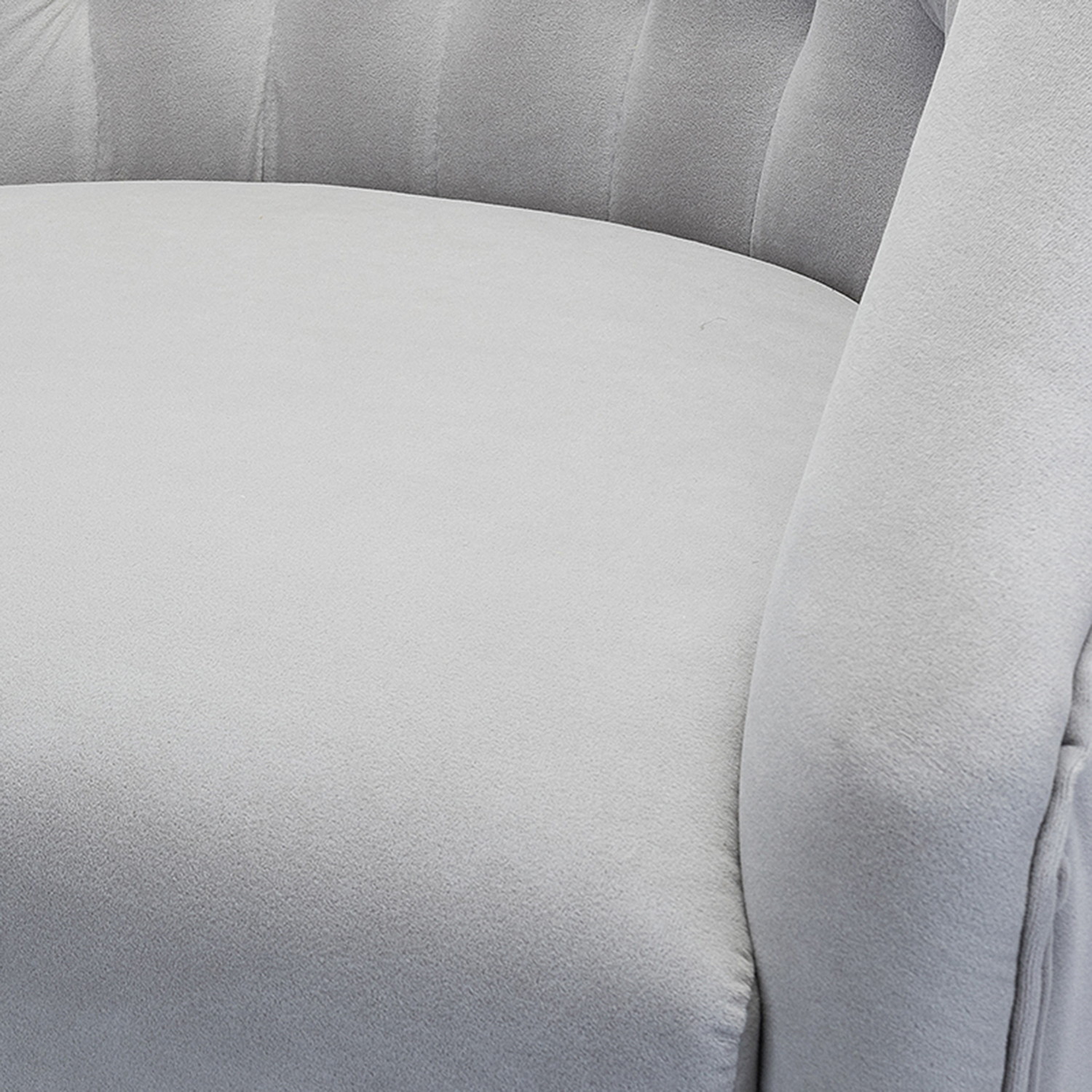 Jayden Creation Lydia Height Adjustable Velvet Task Chair with Swivel Gold Metal Base for Home Office, Bedroom, Living Room