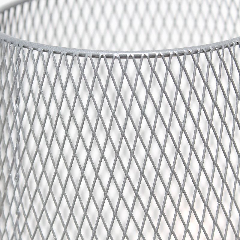 Wired Mesh Uplight Table Lamp Gray - Simple Designs