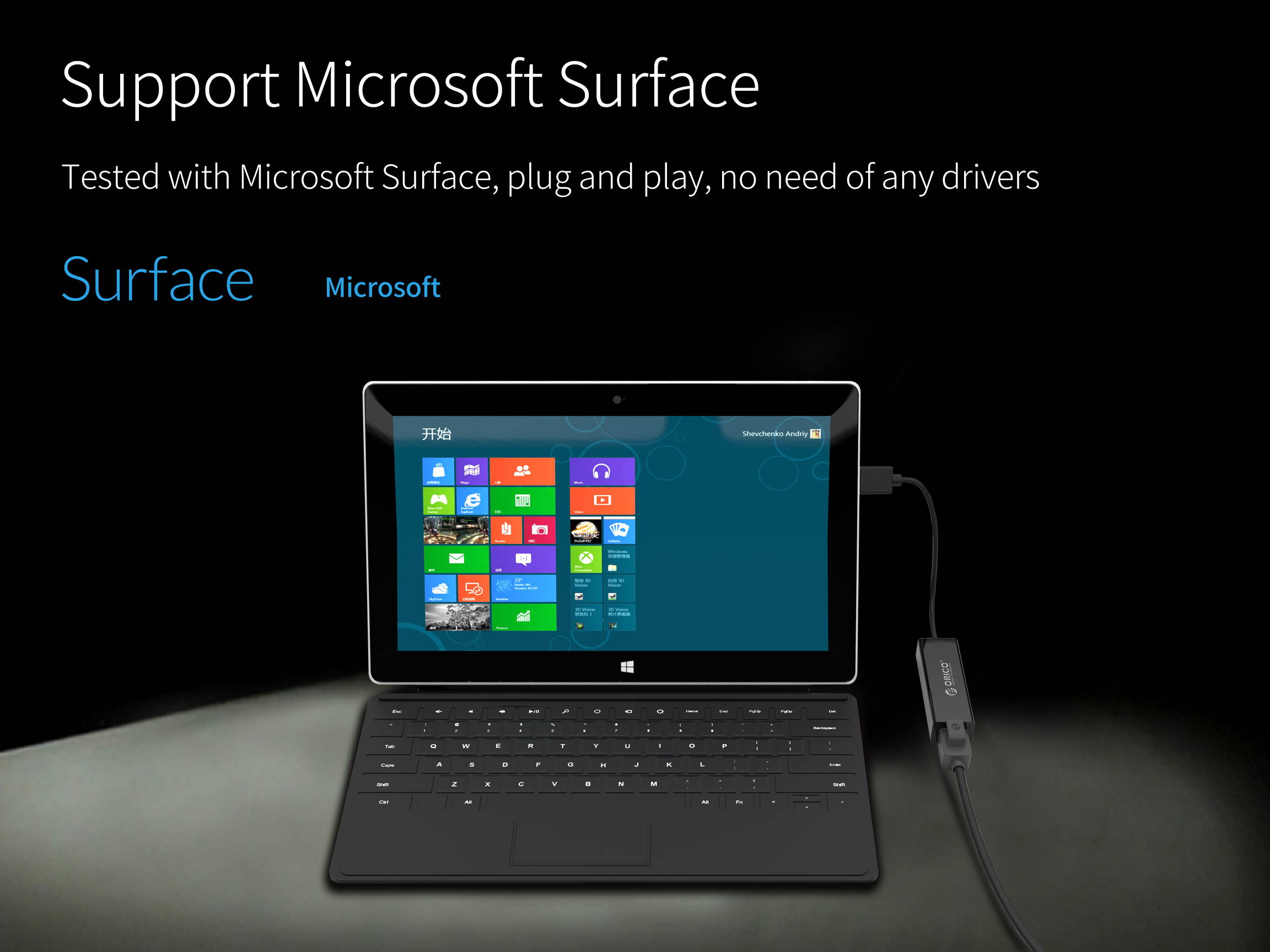 ORICO USB 3.0 Gigabit Ethernet Network Adapter Add Gigabit Ethernet Nnetwork Connectivity Through a USB 3.0 port,USB 3.0 Gigabit Adapter USB 3.0 Network Adapter -Black(UTJ-U3)