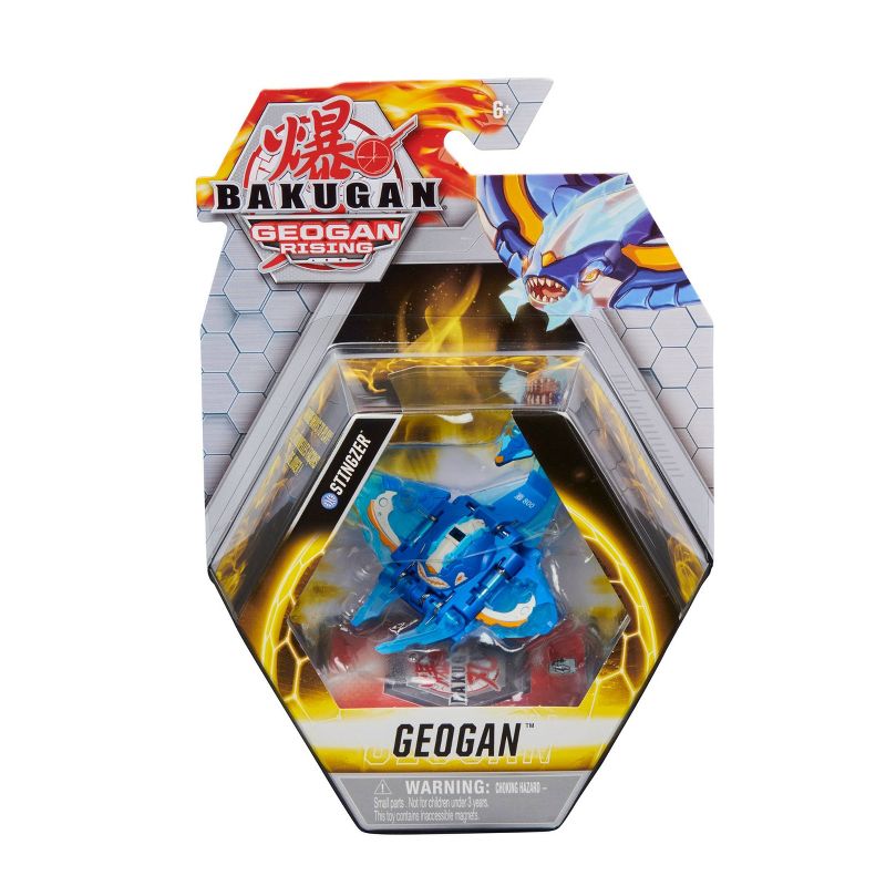 Bakugan Geogan Stingzer Collectible Action Figure and Trading Cards