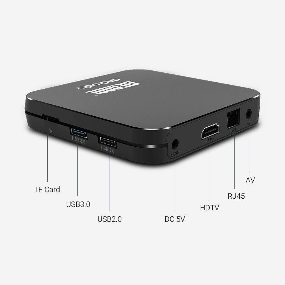 H96 Max+ 4K Ultra HD Full HD Media Player Smart TV BOX with Remote Controller, Android 9.0, RK3328