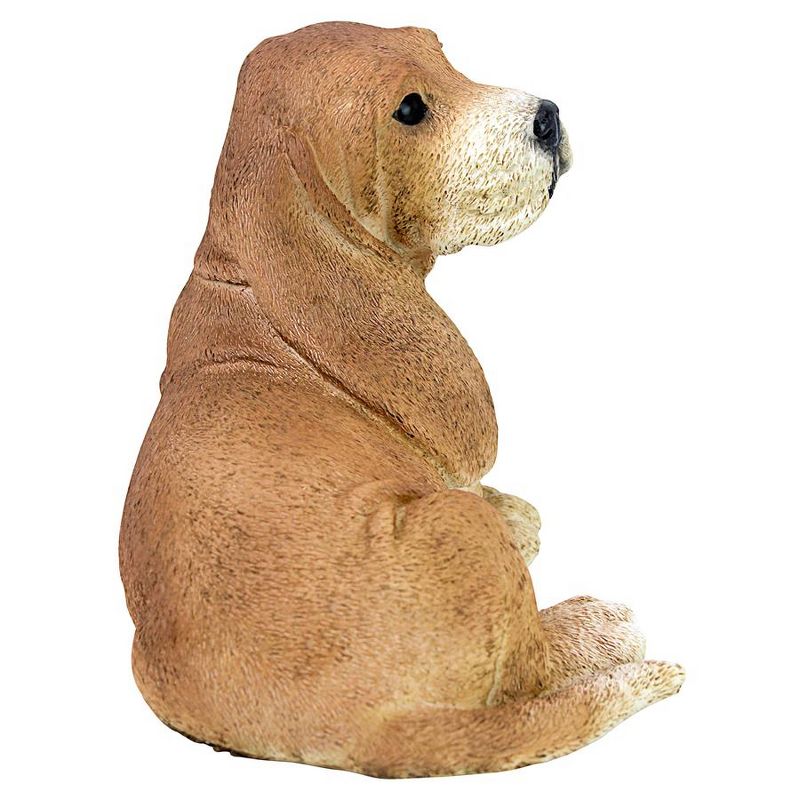 Design Toscano Brown Basset Puppy Dog Statue - Brown