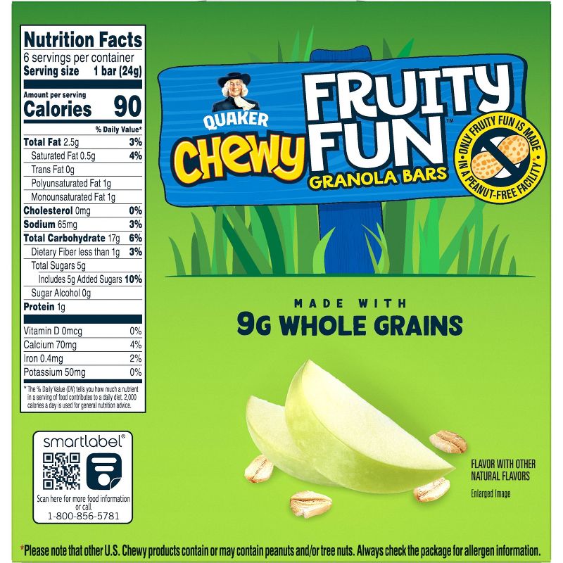 Quaker Chewy Fruity Fun Amazing Apple Bars - 5oz/6ct
