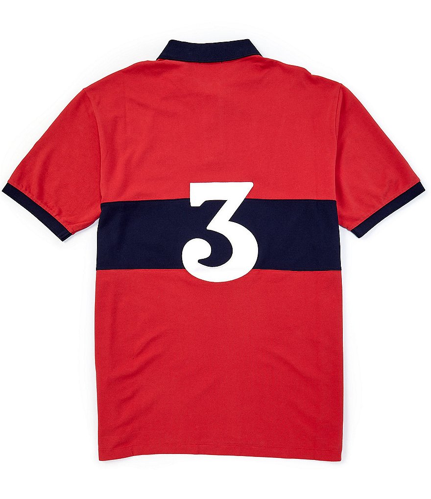 Polo Ralph Lauren Big & Tall Big Pony Mesh Short-Sleeve Stripe Block Polo Shirt