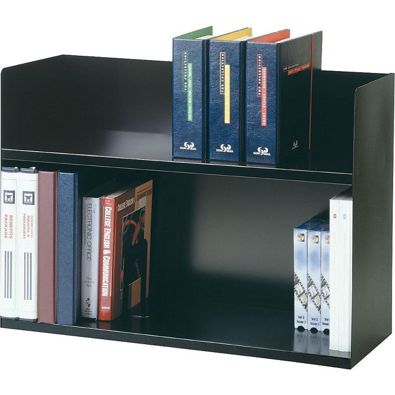 SteelMaster Two-Tier Book Rack Steel 29 1/8 x 10 5/16 x 20 Black 26423BRBK