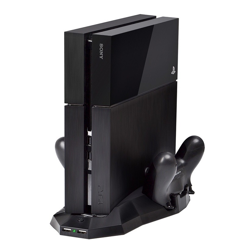 Multi-function Host Machine Dissipate Heat Game Handle Charging Base Holder for PS4