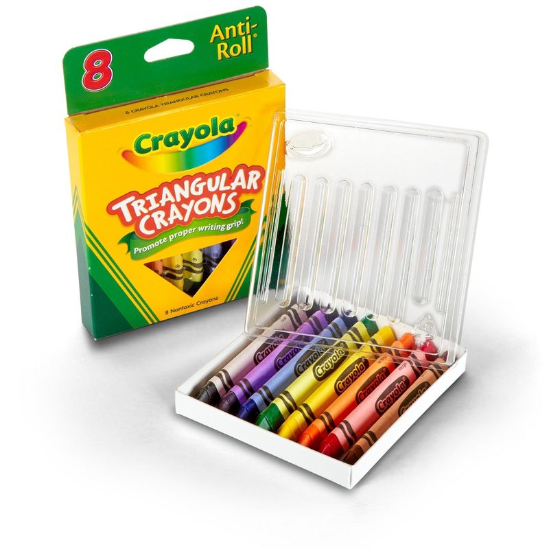 Crayola Triangular Crayons, Assorted Colors 52-4008