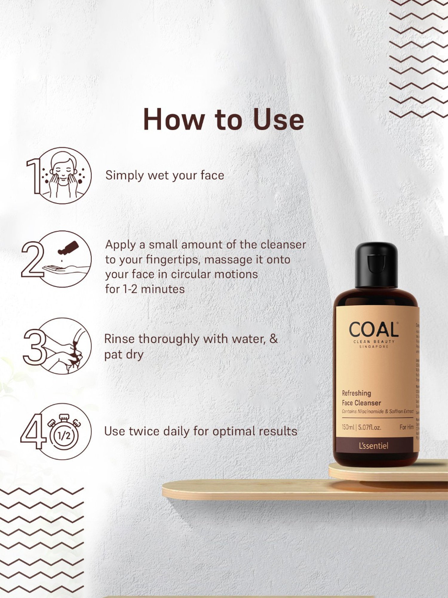 COAL Clean Beauty Refreshing Face Cleanser - 150 ml