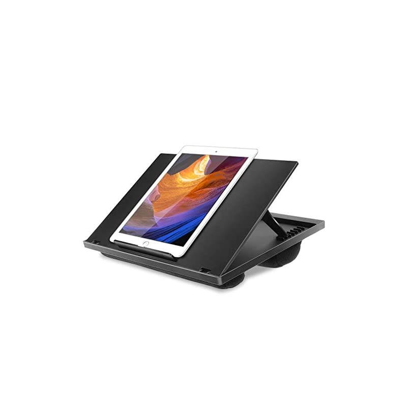 Adjustable Lap Desk - with 8 Adjustable Angles & Dual Cushions Laptop Stand for Car Laptop Desk, Work Table, Lap Writing Board & Drawing Desk on Sofa or Bed by