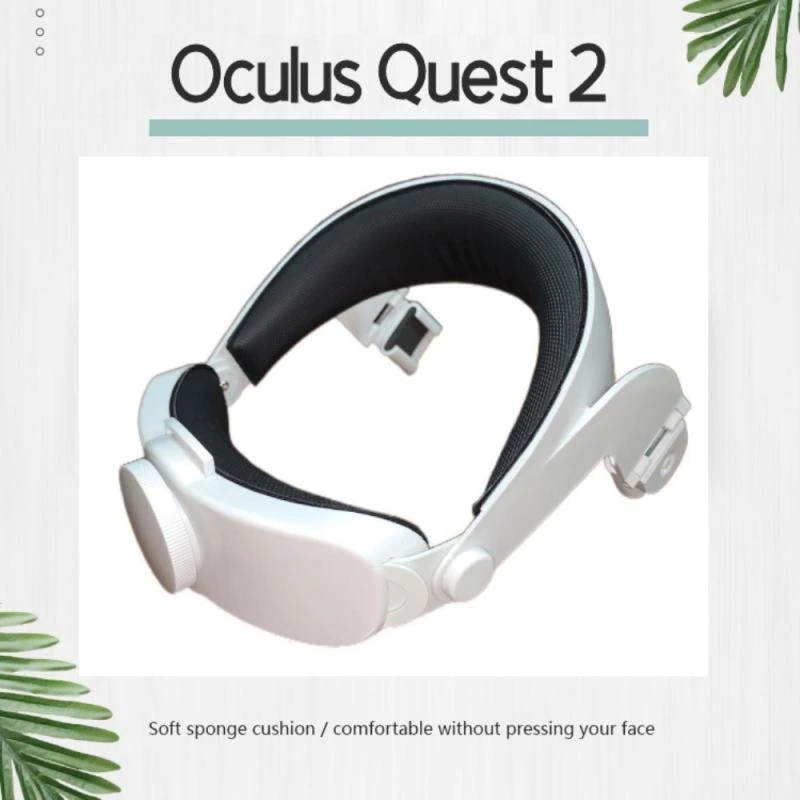 Adjustable Head Strap For Oculus Quest 2 VR Increase Supporting Forcesupport Improve Comfort-Virtual Reality Accessories
