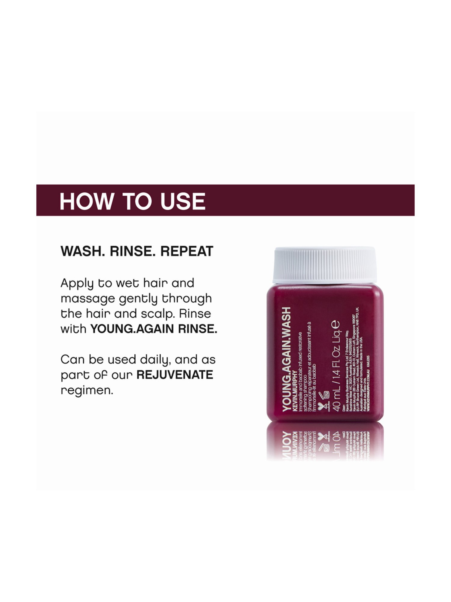 KEVIN MURPHY YOUNG.AGAIN.WASH 40 ML