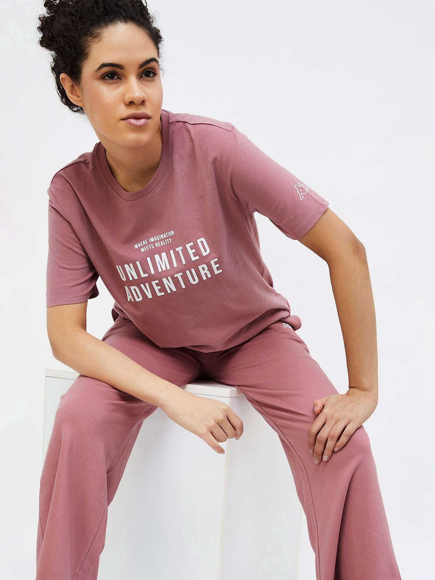 KAPPA Dusty Pink Graphic Print T-Shirt