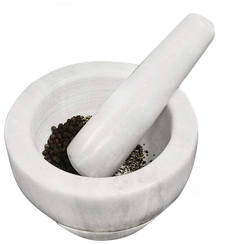 HealthSmart Marble Mortar and Pestle