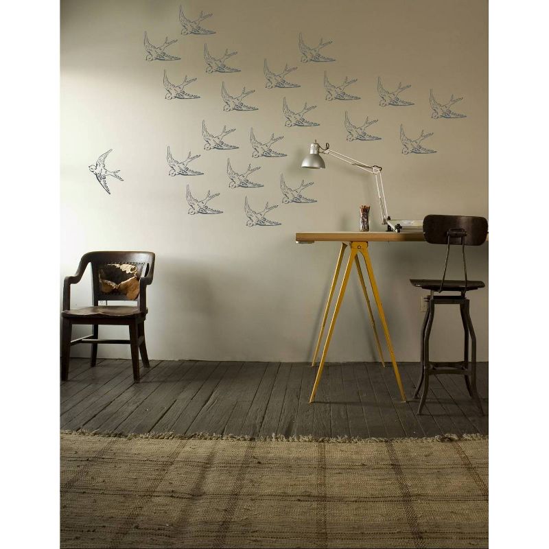 Stencil1 Swallow - Stencil 8.5" x 11"