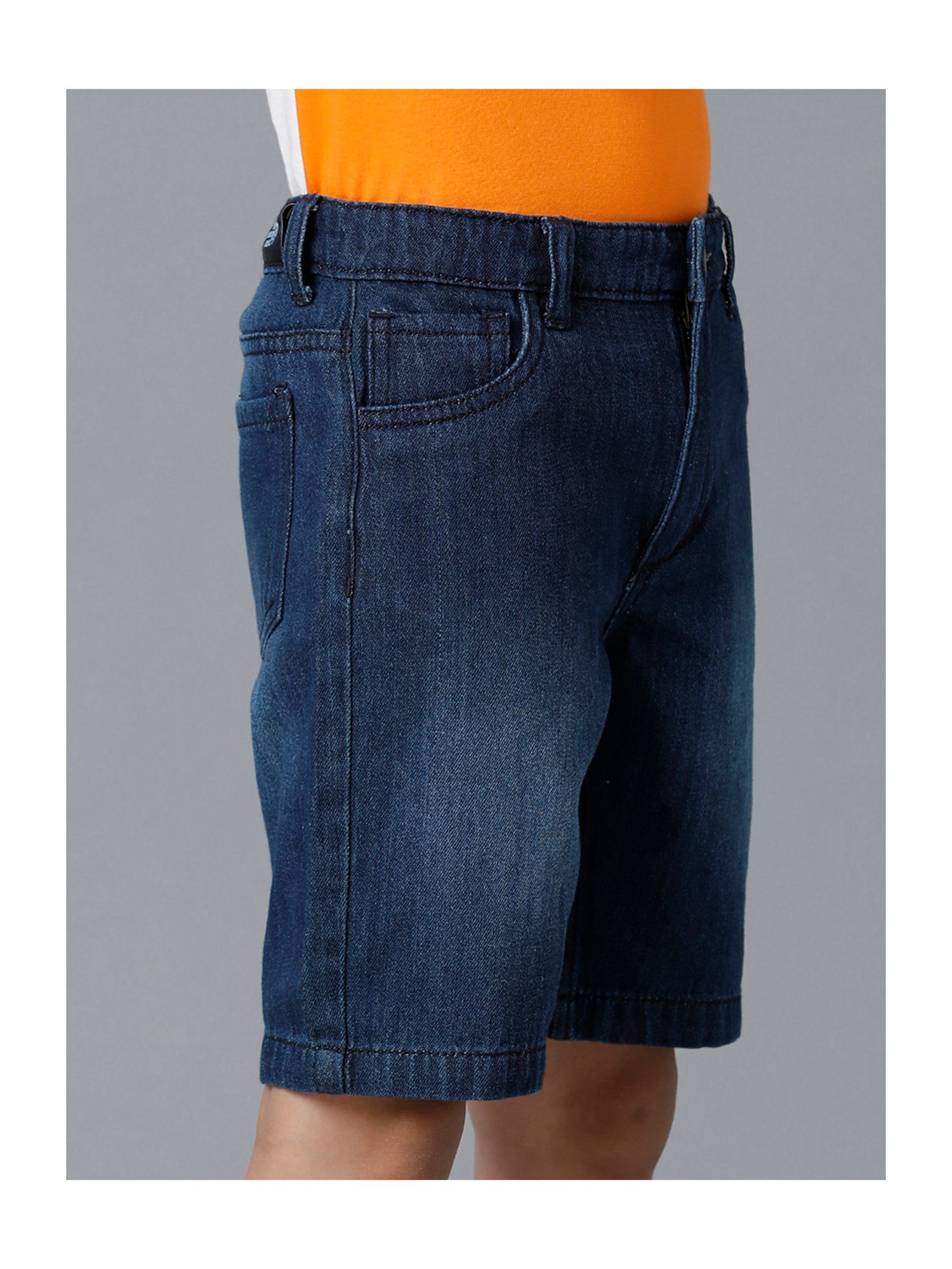 Under Fourteen Only Kids Navy Solid Shorts