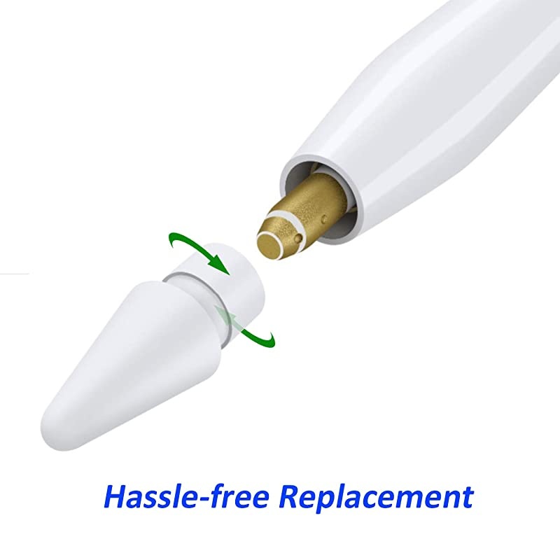 Tips Compatible with Apple Pencil 2 Gen iPad Pro Pencil Apple Pencil iPencil Nib for iPad Apple Pencil 1 stPencil 2 Gen White 2 Pack