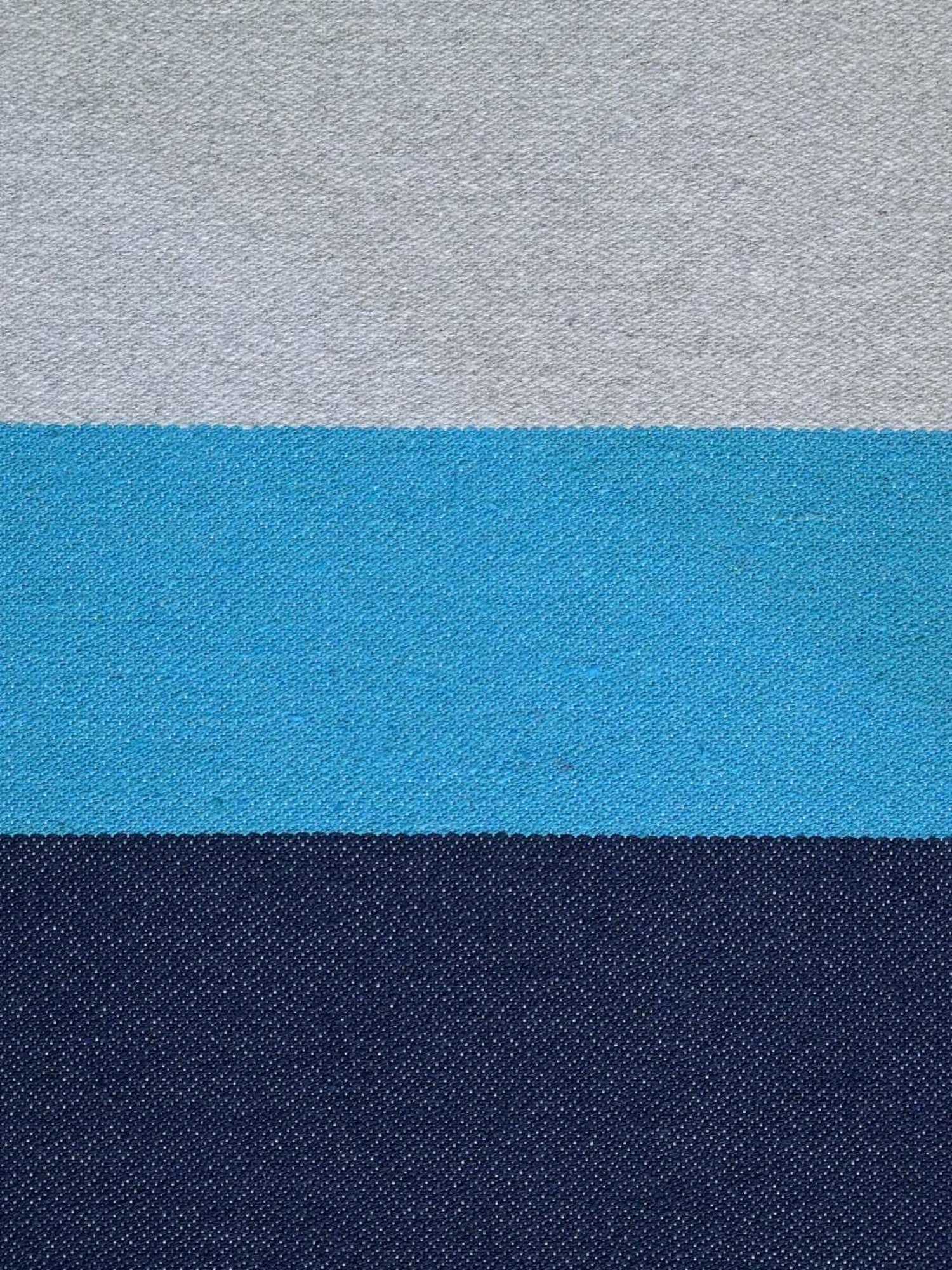 Saral Home Awning Handmade Stripes Blue 200 TC Cotton Queen Bedsheet with 2 Pillow Covers