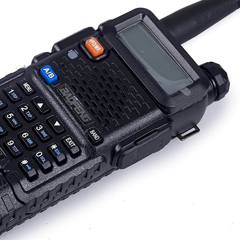 UV5R+ High Power 841W 3800mAh Two Way Radio Dual Band Ham Radio TransceiverBlack