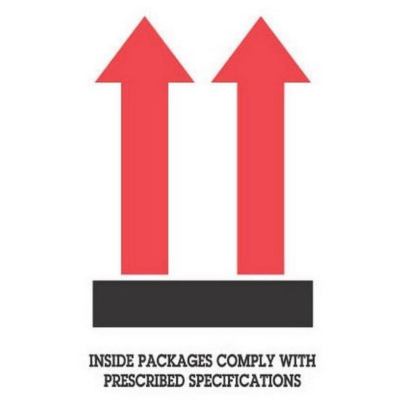 4" x 6" Inside Packages Comply Labels (500 per Roll)