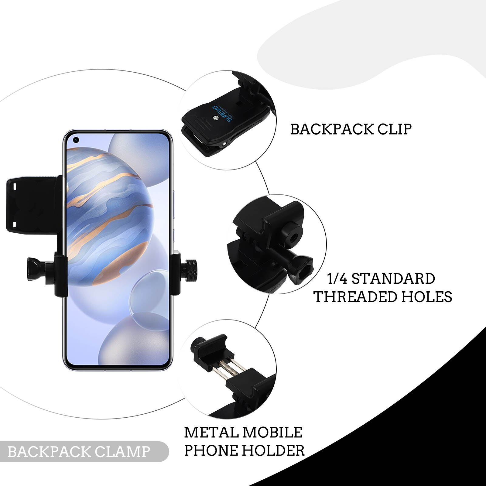 1 Set Car Mounted Phone Stand Sensing Phone Storage Bracket Car Phone Holder