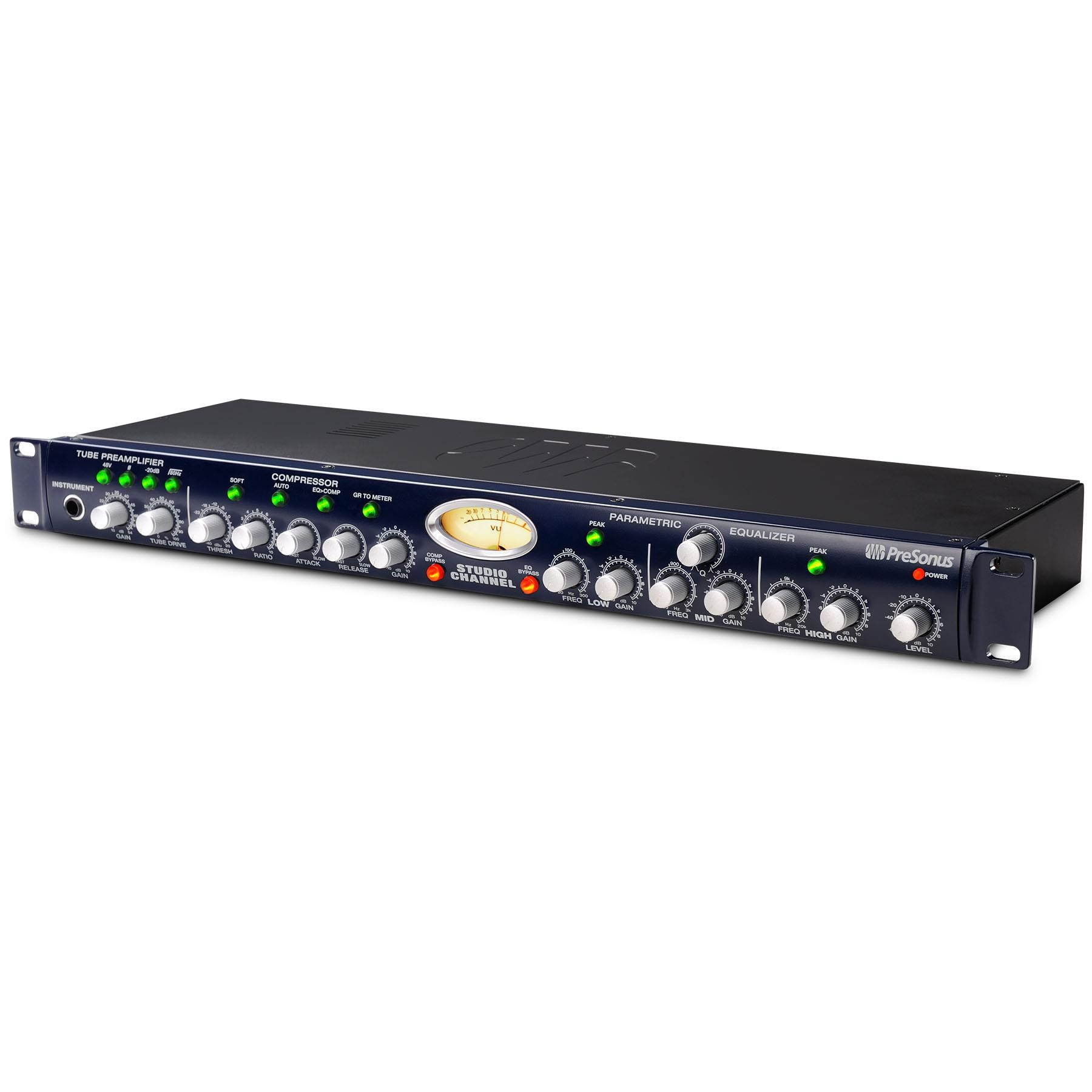 PreSonus Studio Channel Vacuum-Tube Channel Strip.With Audio Technica ATH-M20X.